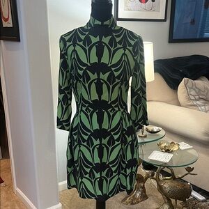 La DoubleJ Green and Black cocktail dress: Size: S TAGS ON NEVER WORN